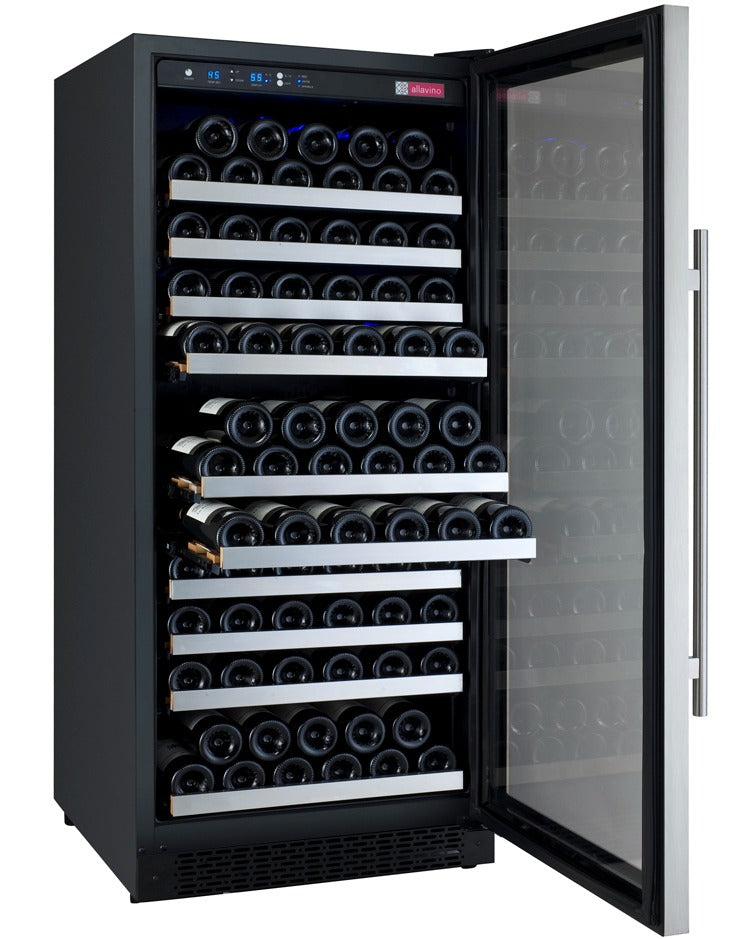 Allavino | 24" Wide Single Zone FlexCount ll Tru-Vino 128 Bottle Wine Fridge