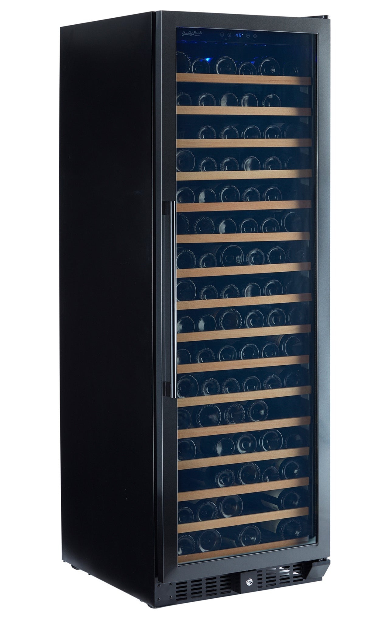 Smith&Hanks RE55003 | 24” Wide Single Zone Black Stainless 166 Bottle Wine Fridge