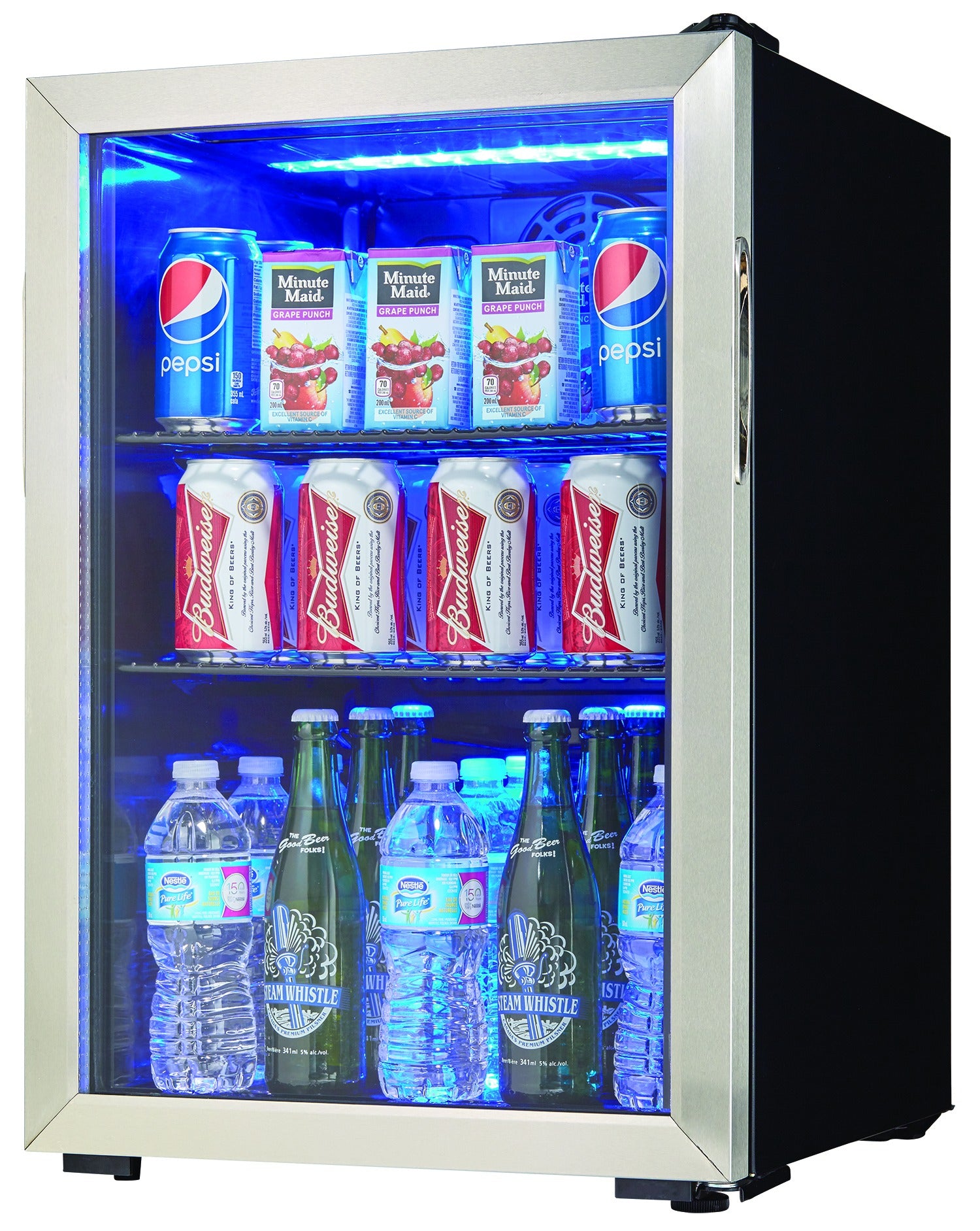 Danby DBC026A1BSSDB | 17.5" Wide Stainless Steel 95 Can Beverage Fridge