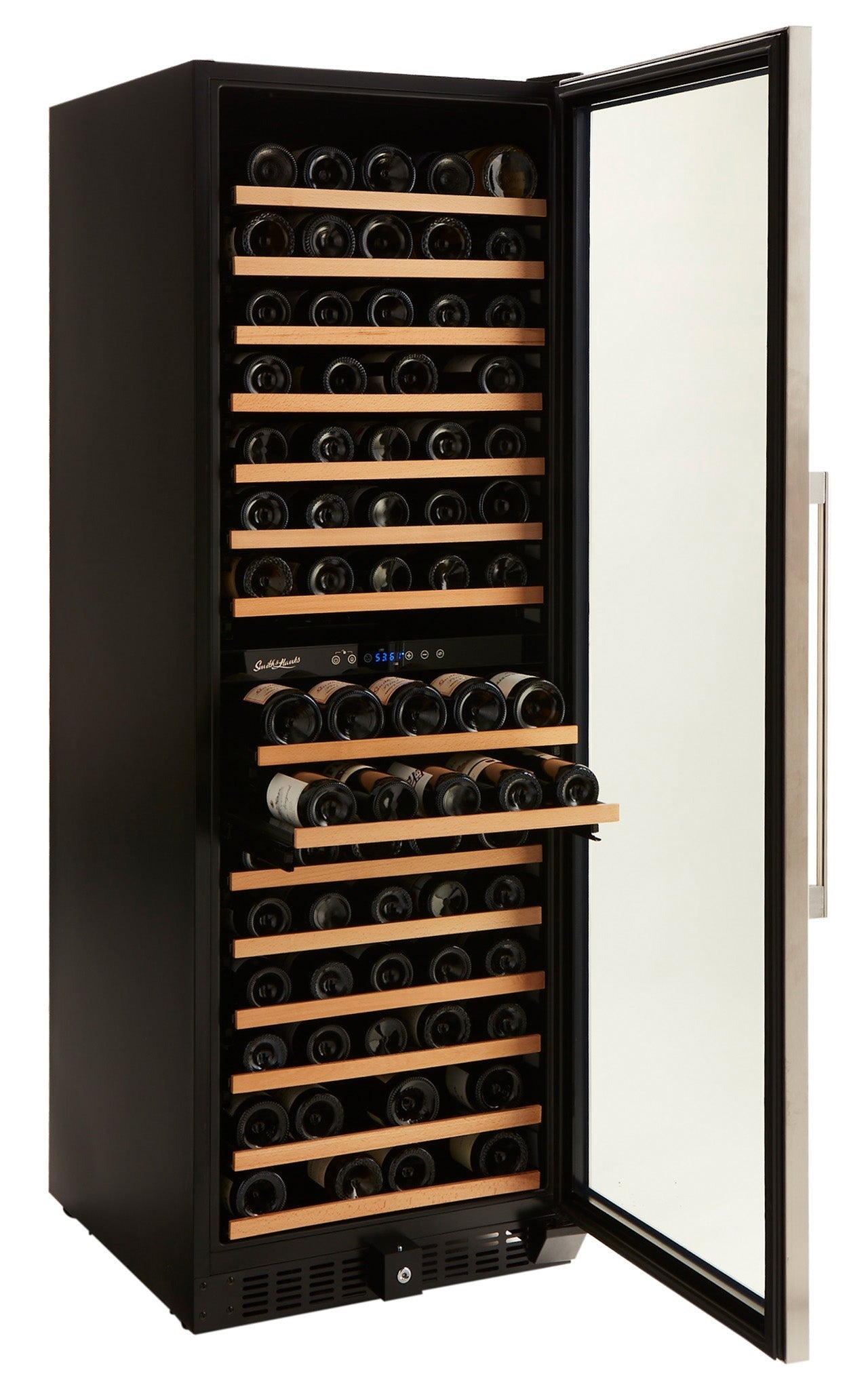 Smith&Hanks RE100041 | 24” Wide  Dual Zone Premium Stainless Steel 166 Bottle Wine Fridge