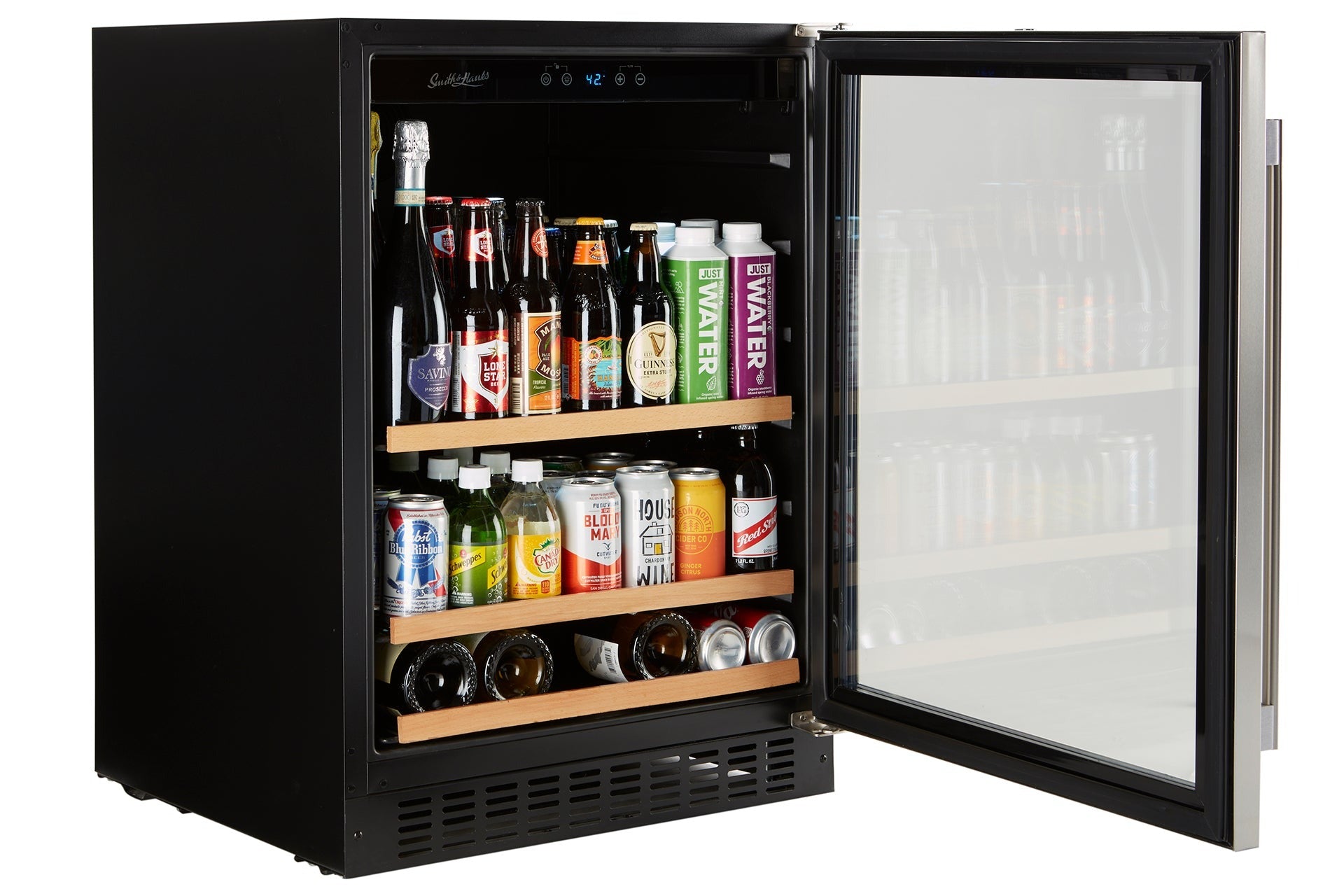 Smith&Hanks RE100012 | 24" Wide Single Zone Undercounter 176 Can Beverage Fridge