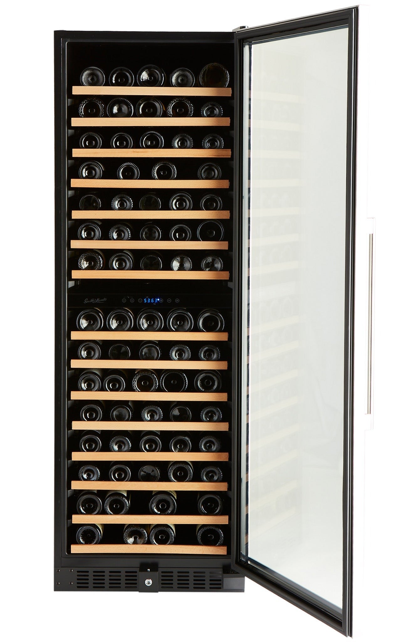 Smith&Hanks RE100041 | 24” Wide  Dual Zone Premium Stainless Steel 166 Bottle Wine Fridge
