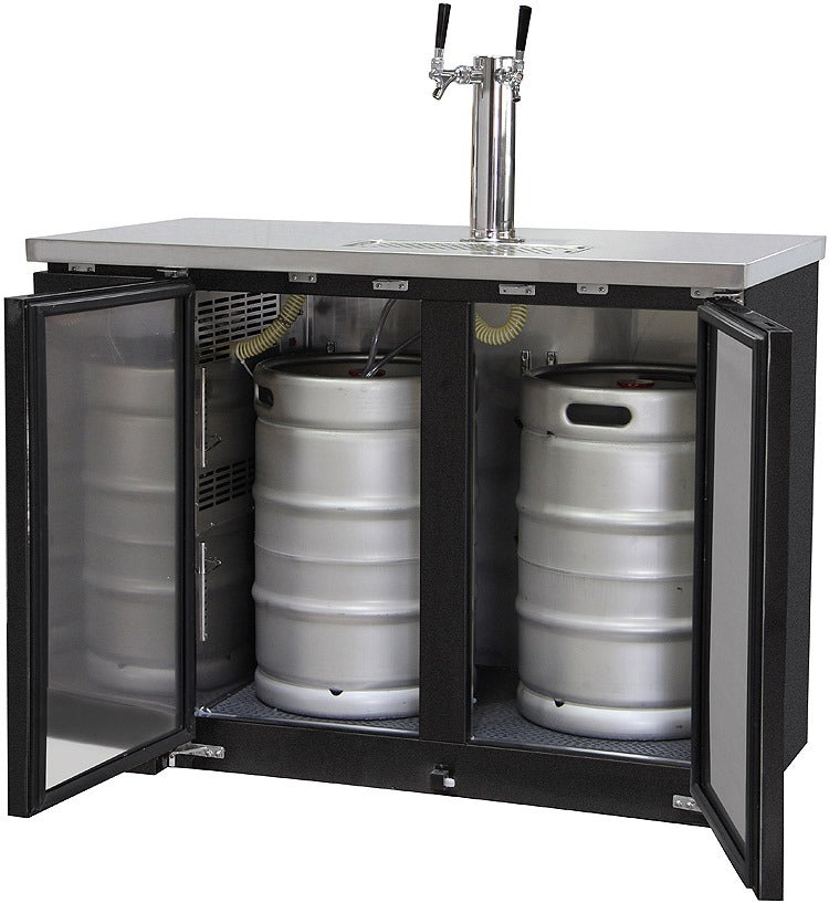 Kegco | 49" Wide Dual Tap Commercial Kegerator