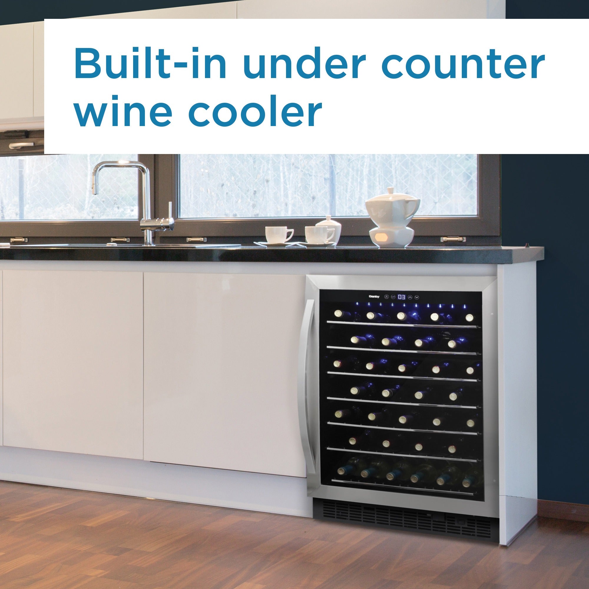 Danby DWC057A1BSS | 23.8" Wide Single Zone 60 Bottle Wine Fridge