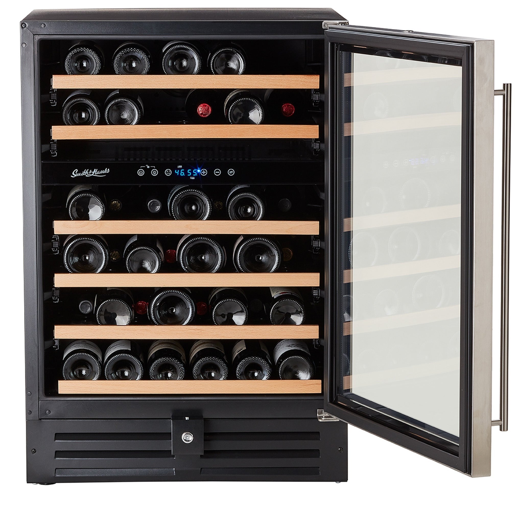 Smith&Hanks RE100009 | 24" Wide Dual Zone Premium Undercounter 46 Bottle Wine Fridge