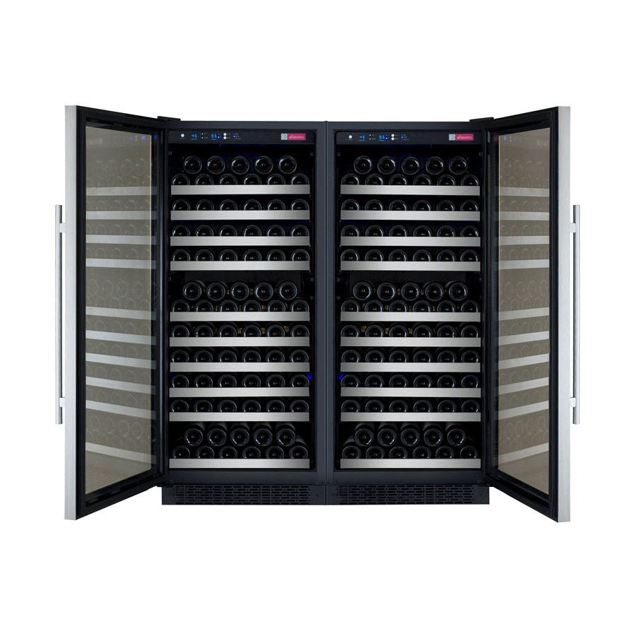 Allavino 2X-VSWR128-1S20 | 47" Wide Dual Zone FlexCount ll Tru-Vino 256 Bottle Wine Fridge