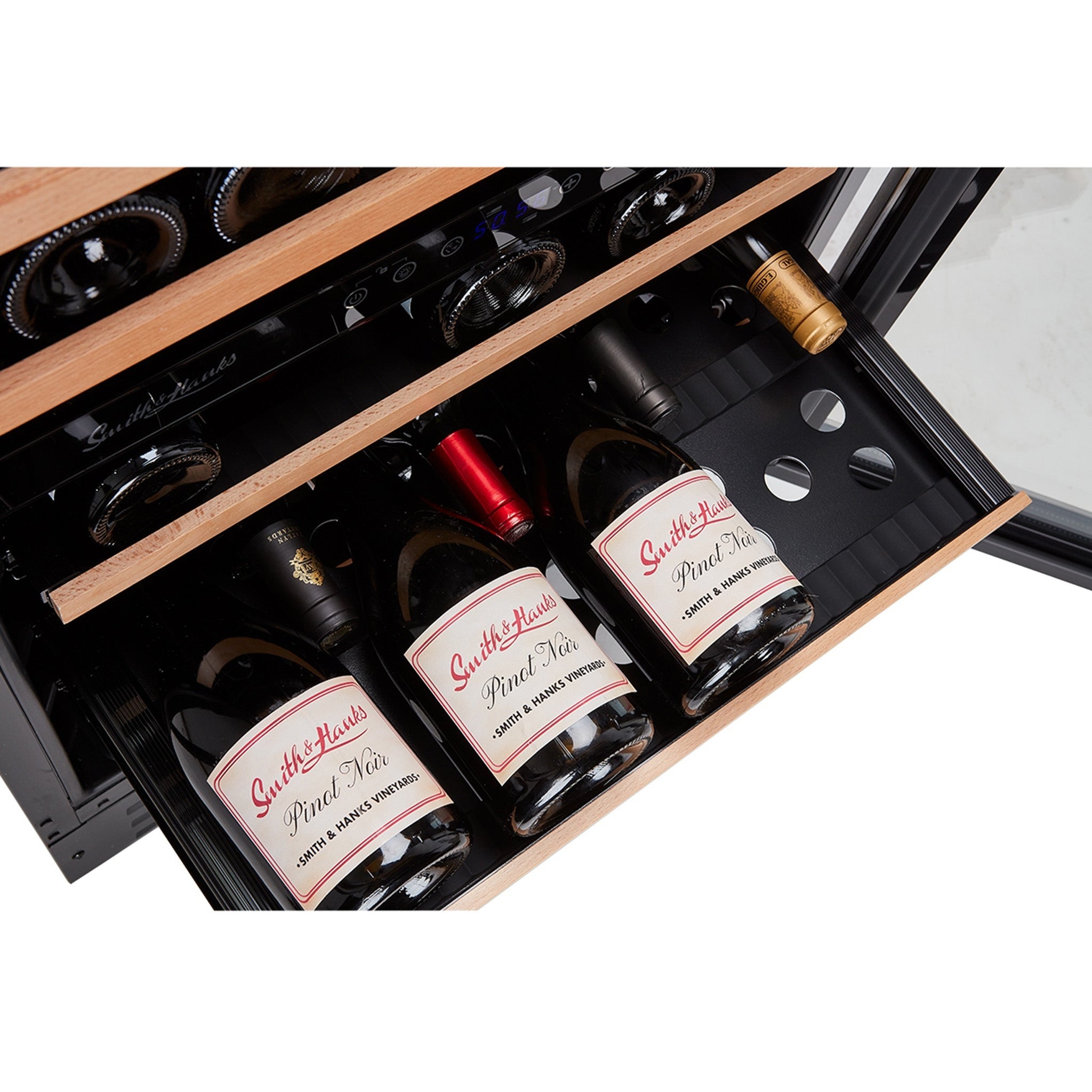 Smith&Hanks RE100009 | 24" Wide Dual Zone Premium Undercounter 46 Bottle Wine Fridge