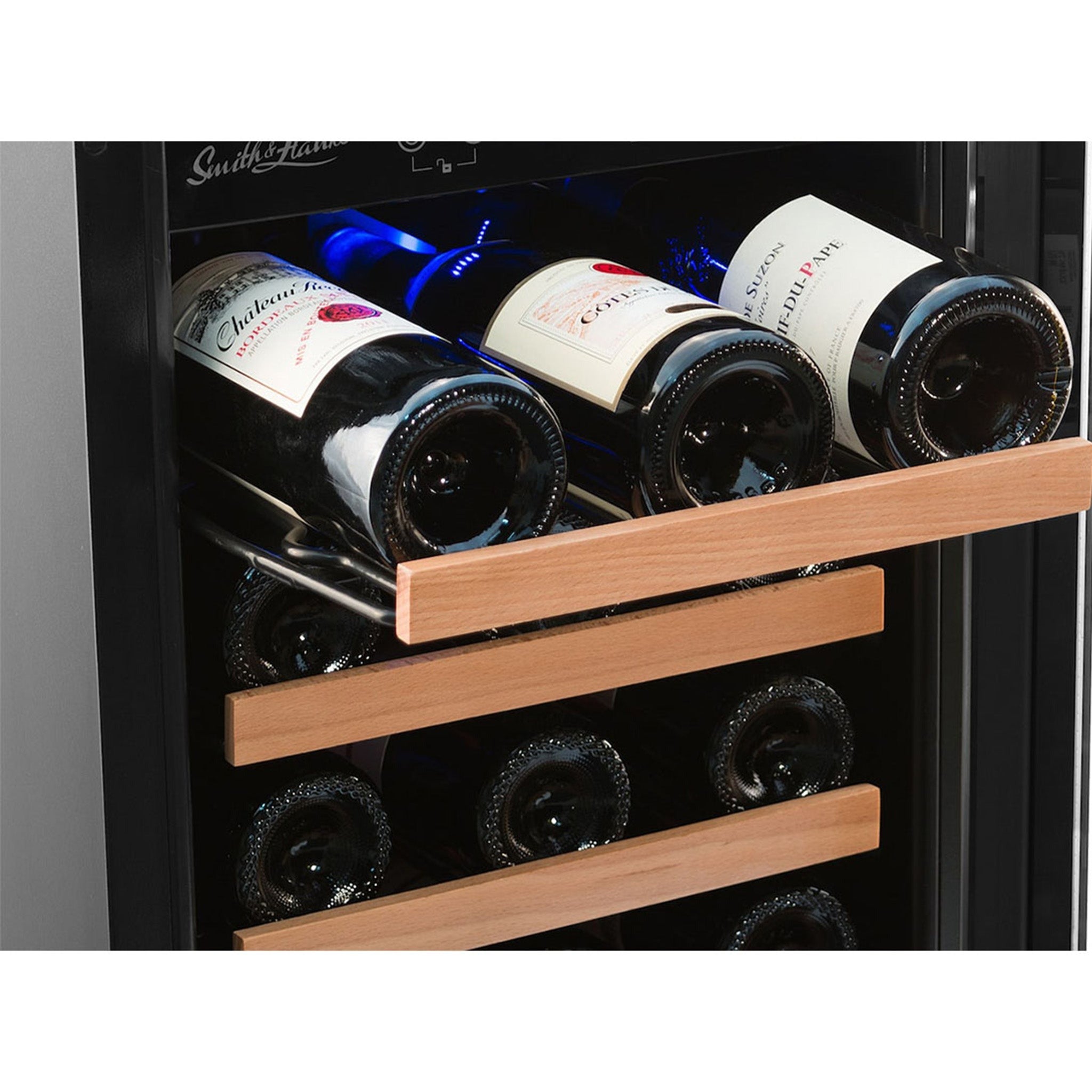 Smith&Hanks RE100006 | 15" Wide Dual Zone Stainless Steel 32 Bottle Wine Fridge