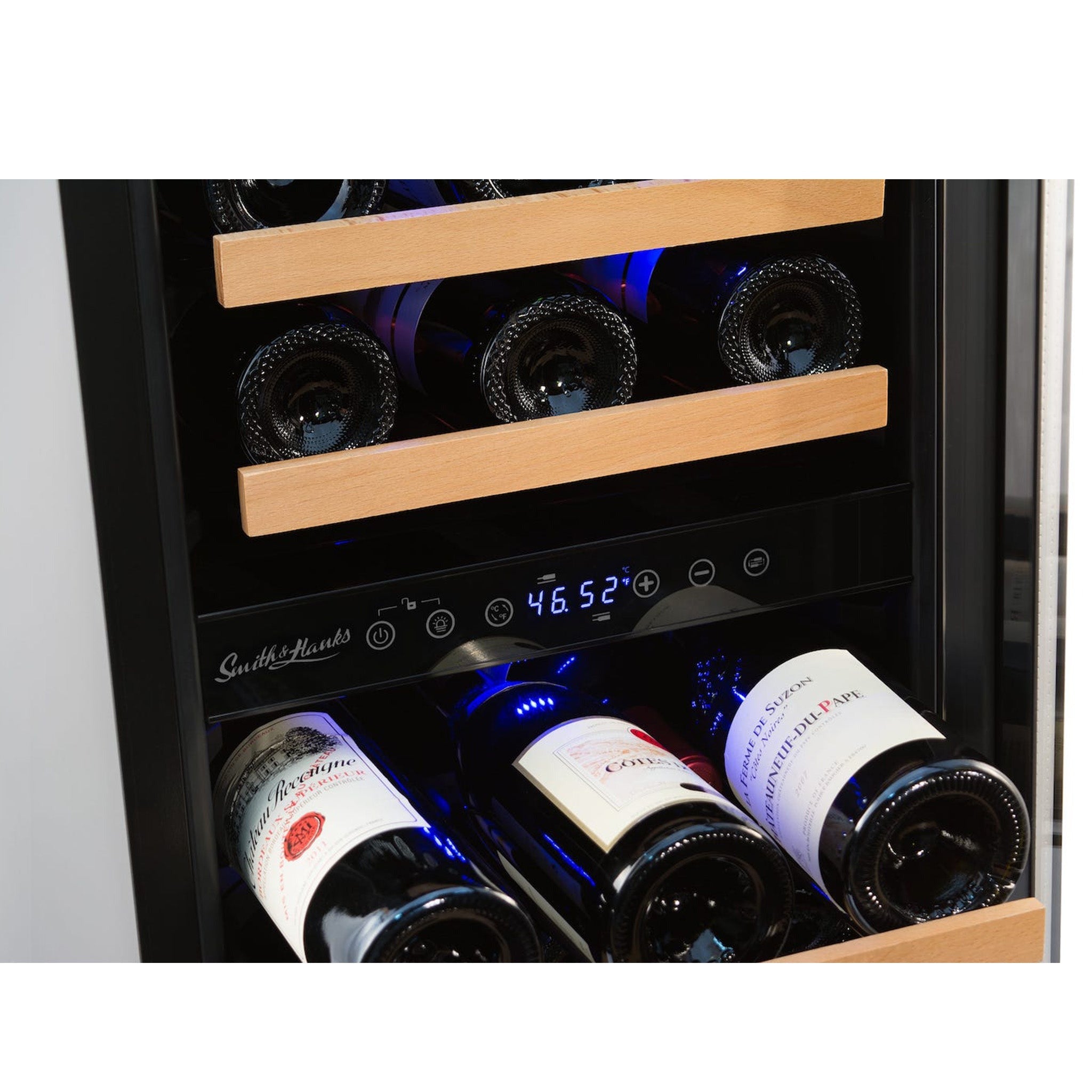 Smith&Hanks RE100006 | 15" Wide Dual Zone Stainless Steel 32 Bottle Wine Fridge