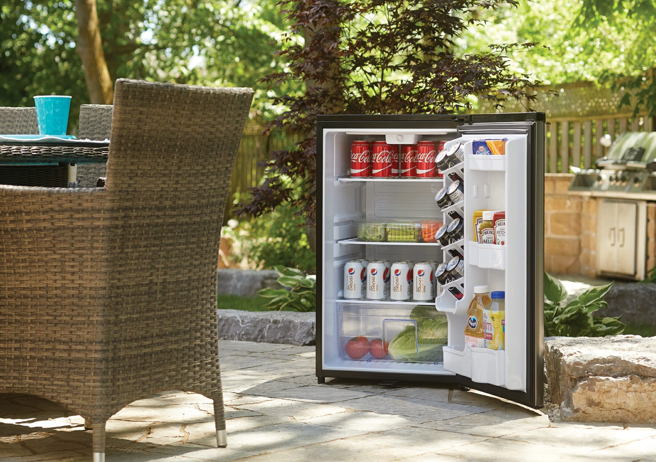 Danby DAR044A6BSLDBO | 20.75" Wide Outdoor Stainless Steel Refrigerator