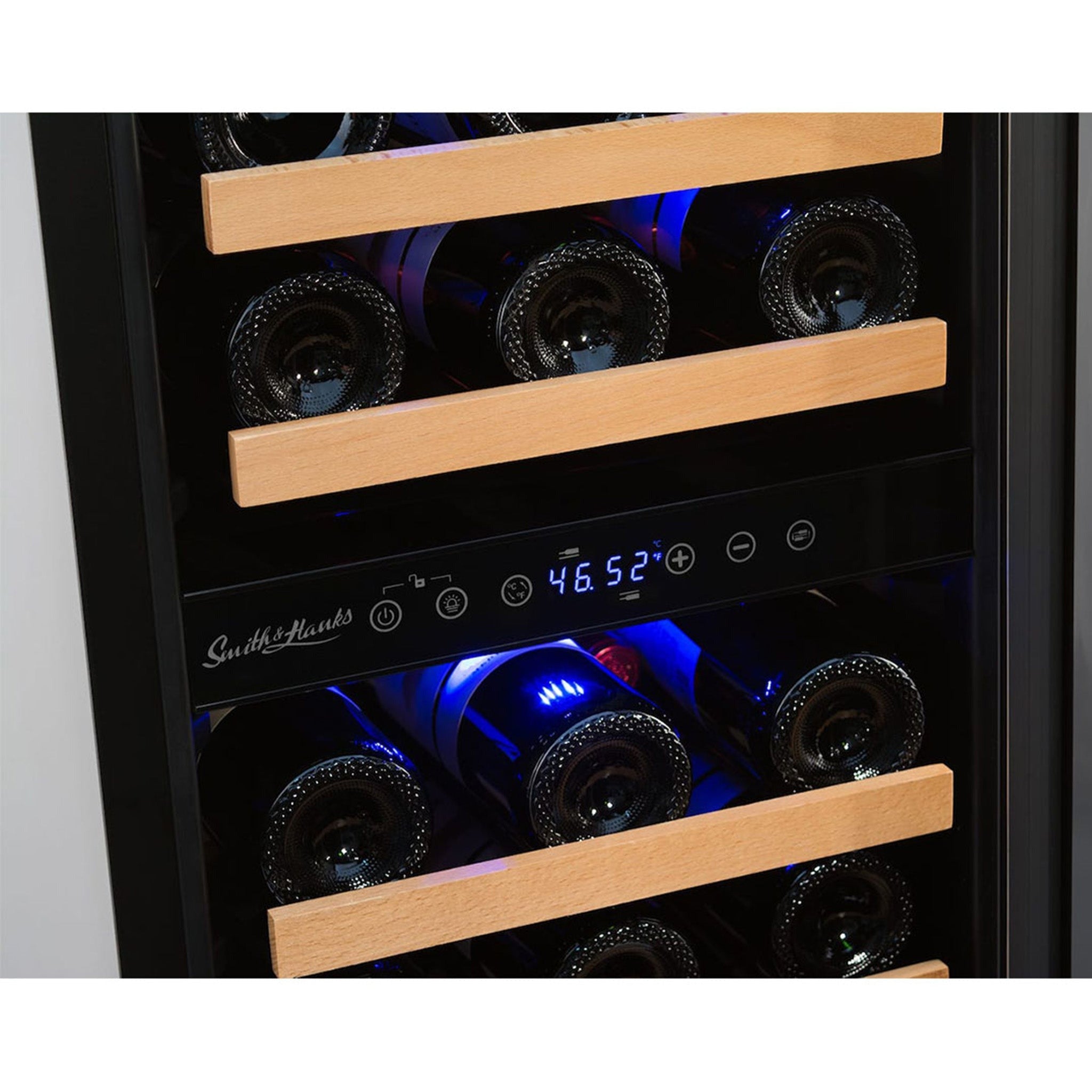 Smith&Hanks RE100006 | 15" Wide Dual Zone Stainless Steel 32 Bottle Wine Fridge