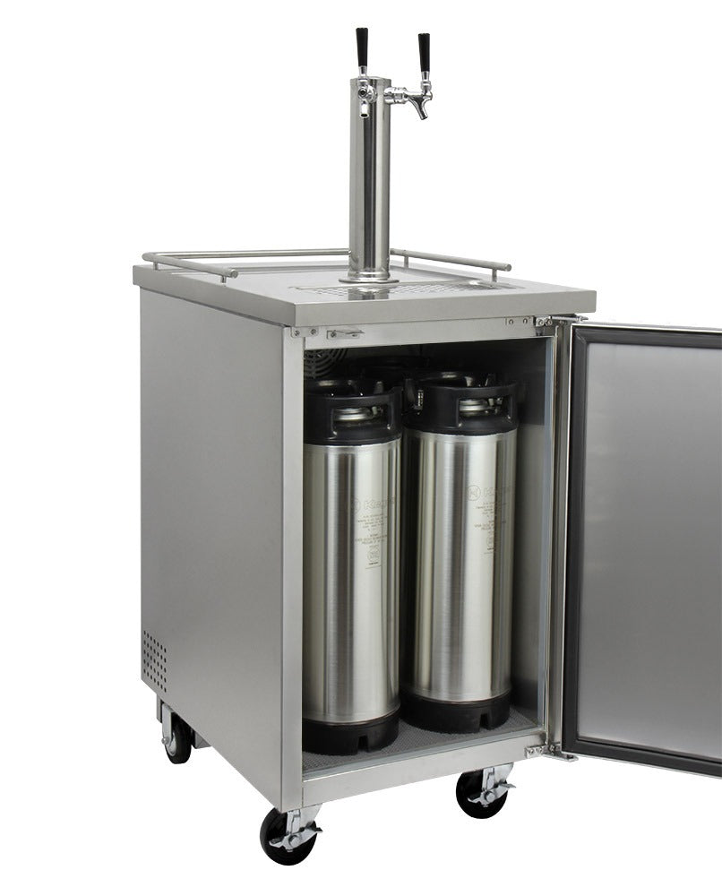 Kegco | 24" Wide Stainless Steel Commercial Kegerator