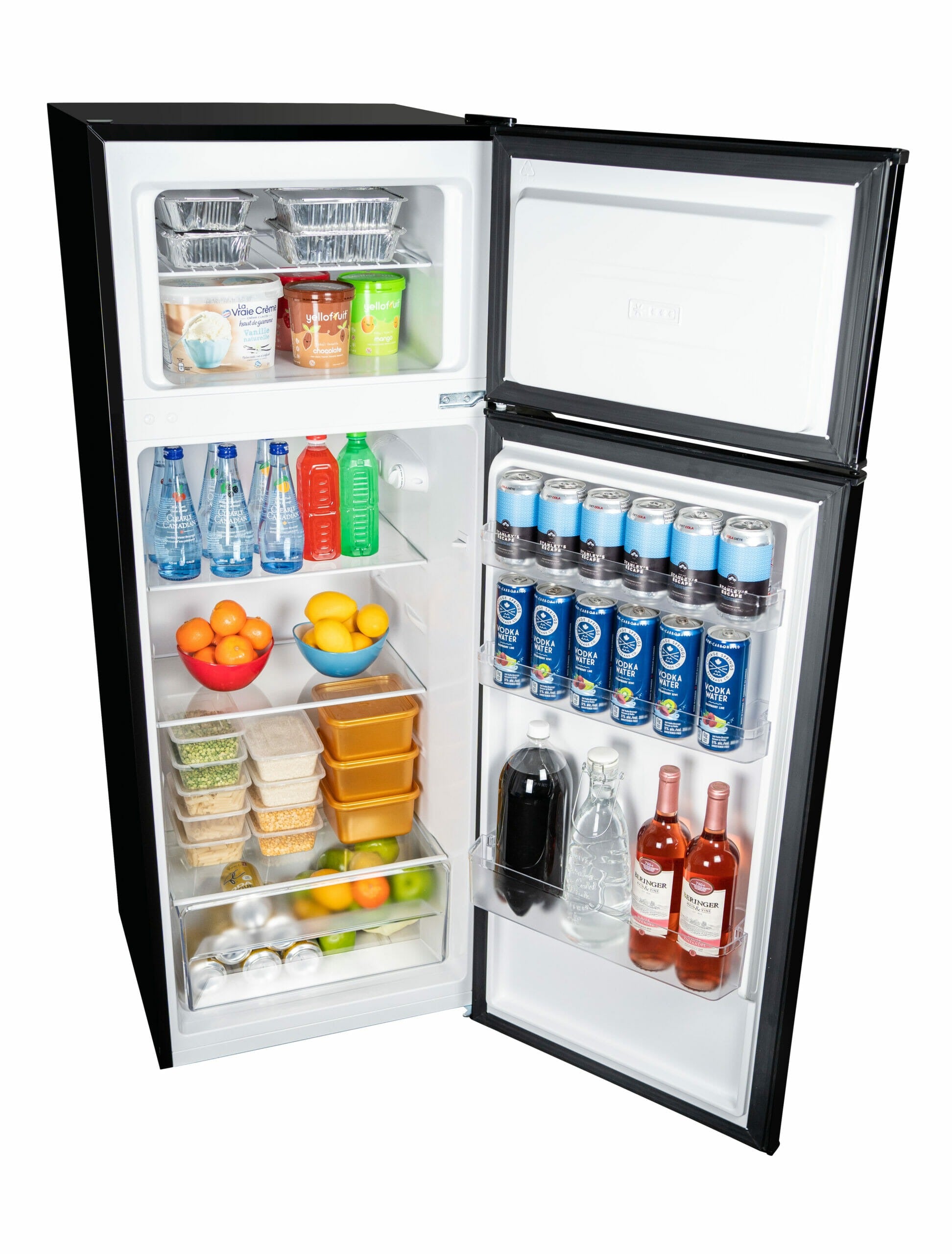 Danby DPF074B2BDB-6 | 21.44" Wide Black Top Mount Apartment Size Refrigerator