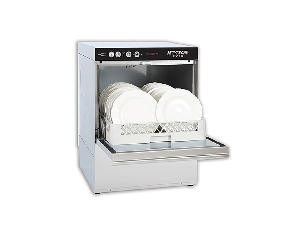 Jet-Tech EV18 | 7.25 Gal Capacity High Temp Undercounter Dishwasher