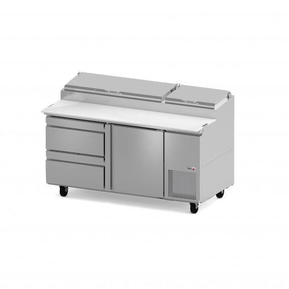 Fagor FPT-67-D2 | 67" Wide 2 Drawer Pizza Prep Table