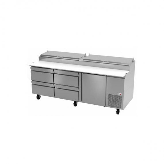 Fagor FPT-93-D4 | 93" Wide 4 Drawer Pizza Prep Table