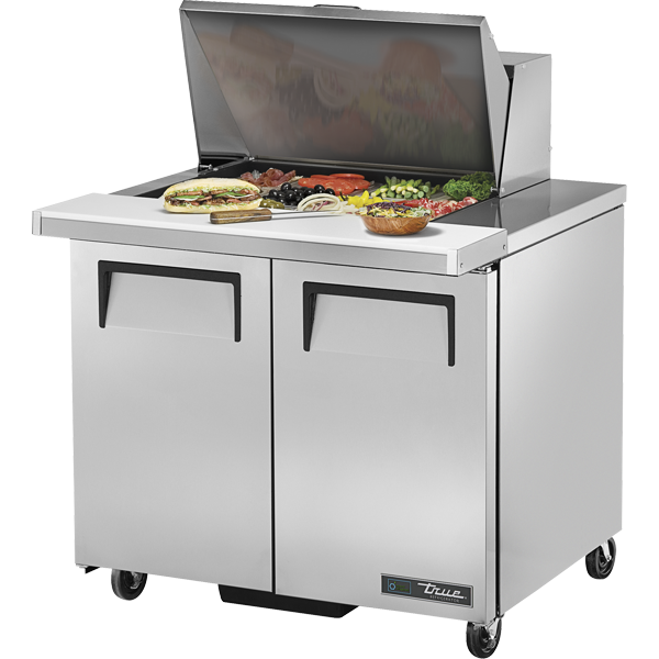 True | 36" Wide 2 Door Mega Sandwich Prep Table