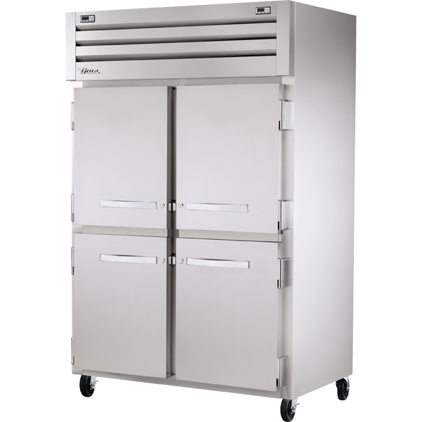 True STA2DT-4HS | 53" Wide 4 Door Reach-In Dual Temp Refrigerator/Freezer Combo
