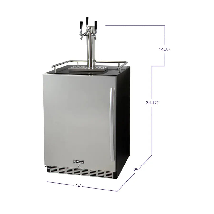 Kegco | 24" Wide Stainless Steel Kegerator with Kit