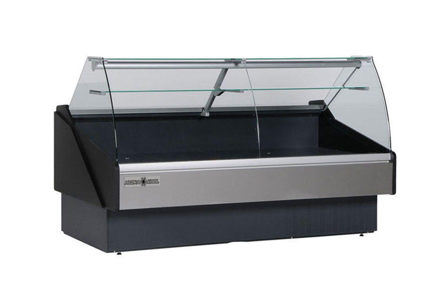 Hydra-Kool KPM-CG-100-R | 101" Wide Remote Curved Glass Packaged Meat Deli Display Case