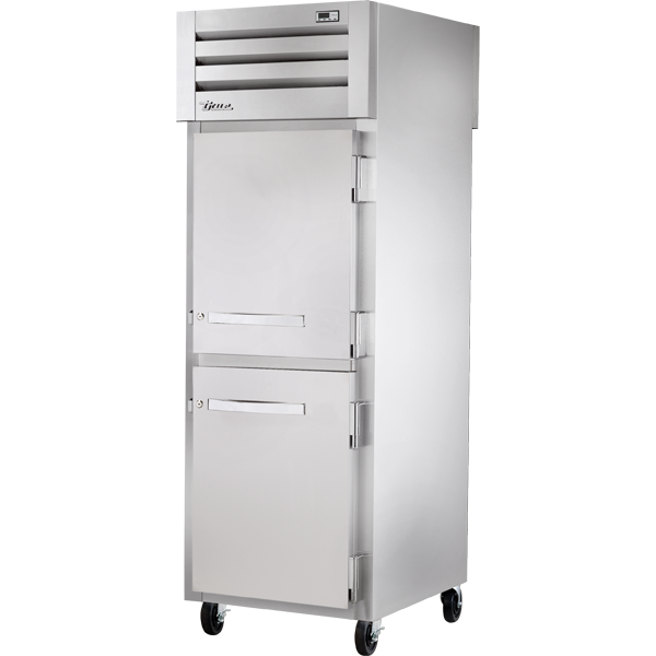 True STR1FPT-2HS-2HS | 28" Wide 4 Door Top Mount Pass-Thru Freezer