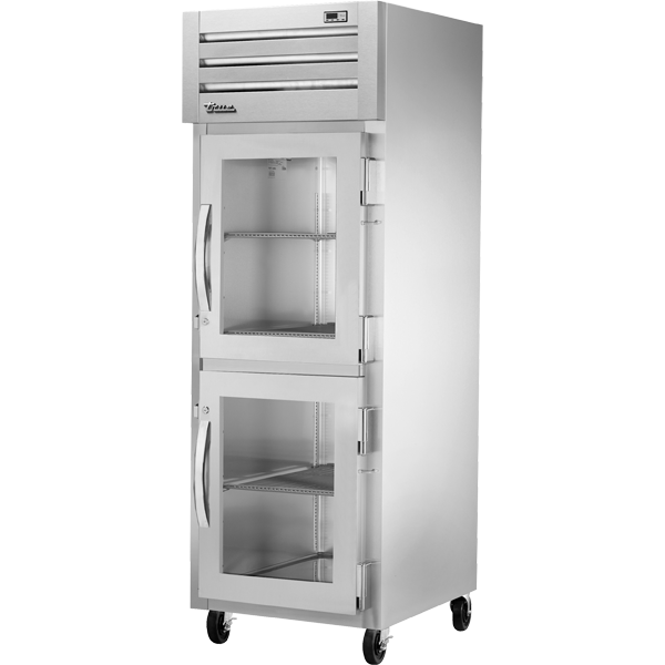 True STA1F-2HG-HC | 28" Wide 2 Glass Door Top Mount Reach-In Freezer