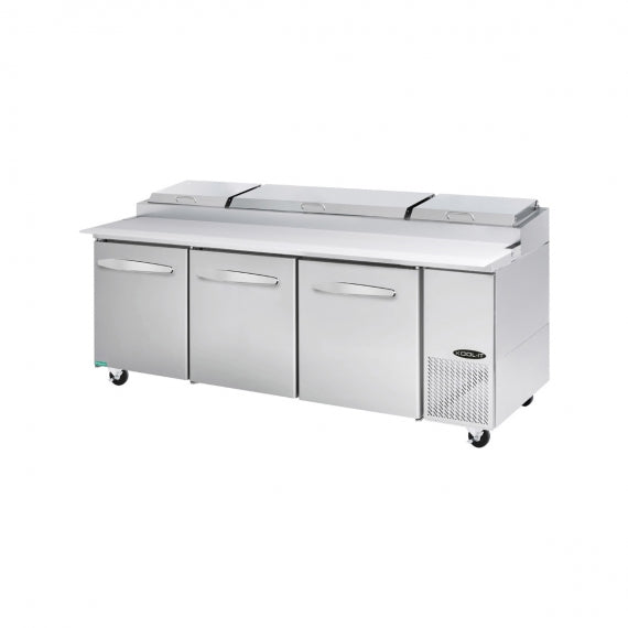 Kool-It KPT-93-3 | 93" Wide 3 Door Pizza Prep Table