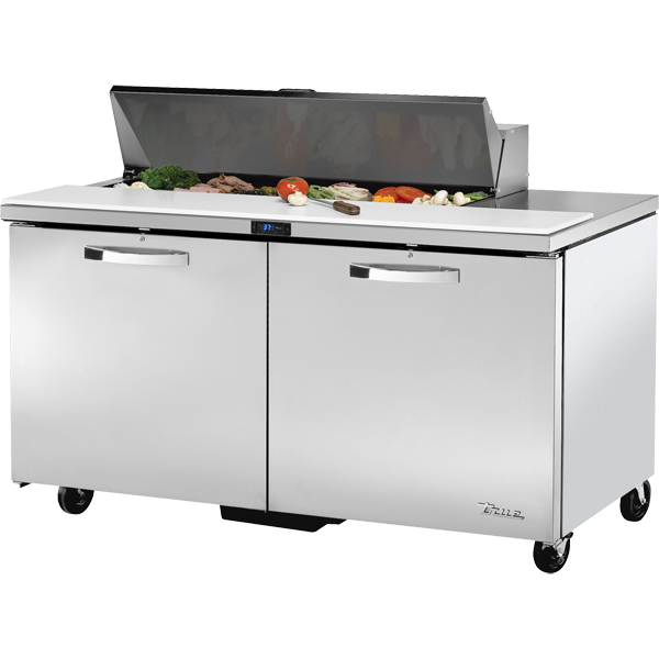 True | 60" Wide 2 Door Sandwich Prep Table