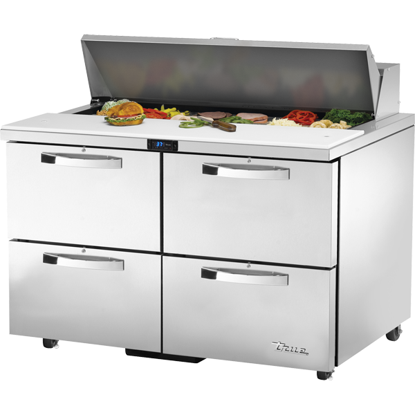 True TSSU-48-12D-4-HC~SPEC3 | 48" Wide 4 Drawer Sandwich Prep Table