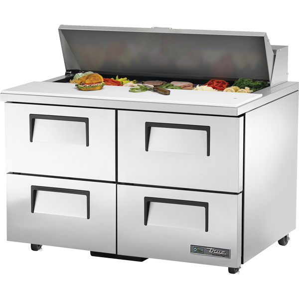 True TSSU-48-12D-4-HC | 48" Wide 4 Drawer Sandwich Prep Table