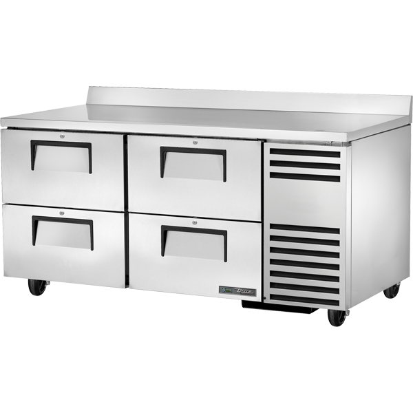 True TWT-67D-4-HC | 67" Wide 4 Drawer Undercounter Refrigerator