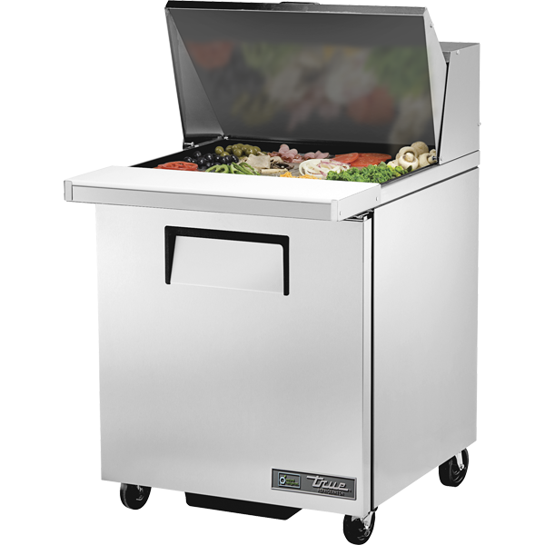 True | 28" Wide 1 Door Mega Top Sandwich Prep Table