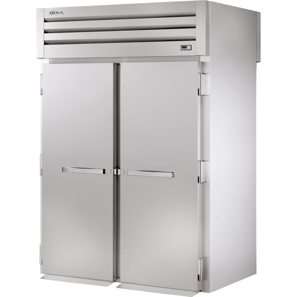 True STR2RRT-2S-2S | 68" Wide 4 Solid Door Top Mount Roll-Thru Refrigerator