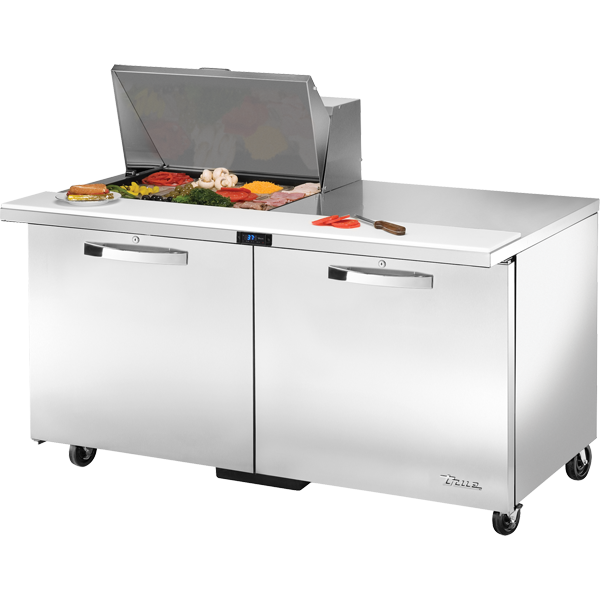 True | 60" Wide 2 Door Sandwich Prep Table