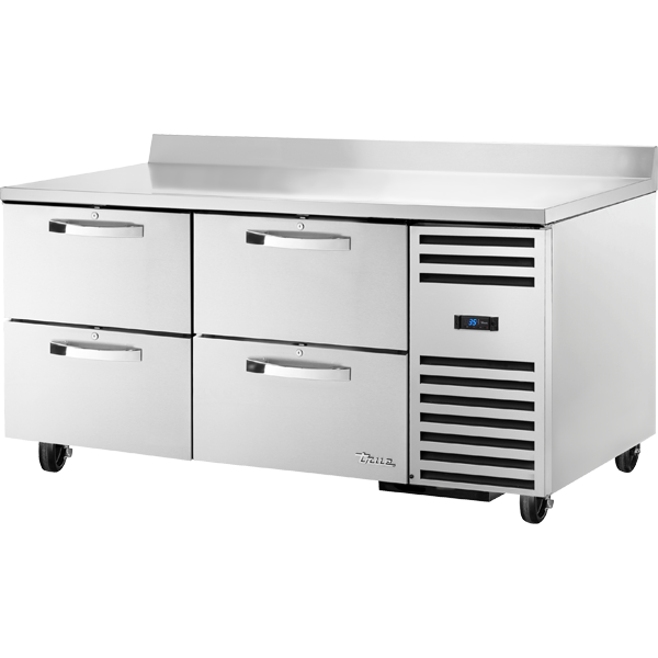 True TWT-67D-4-HC~SPEC3 | 67" Wide 4 Drawer Undercounter Refrigerator