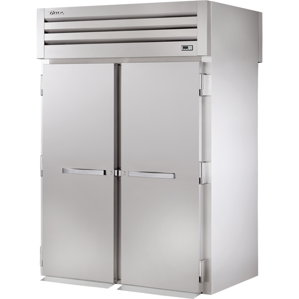 True STG2RRT-2S-2S | 68" Wide 4 Solid Door Top Mount Roll-Thru Refrigerator