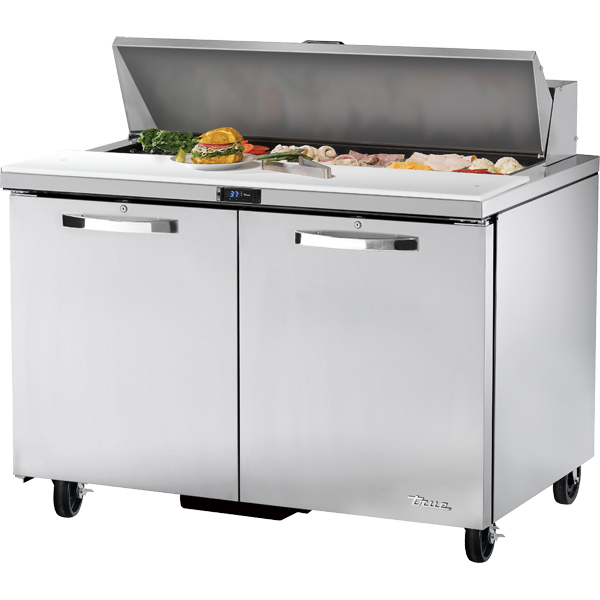 True | 48.38" Wide 2 Door Sandwich Prep Table