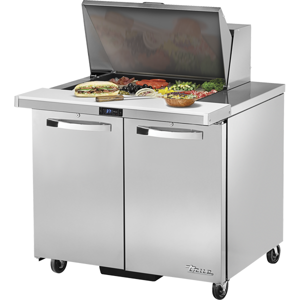 True | 36" Wide 2 Door Mega Sandwich Prep Table