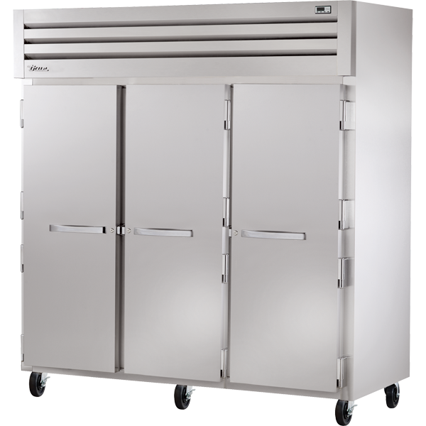 True STG3F-3S | 78" Wide 3 Solid Door Reach-In Freezer