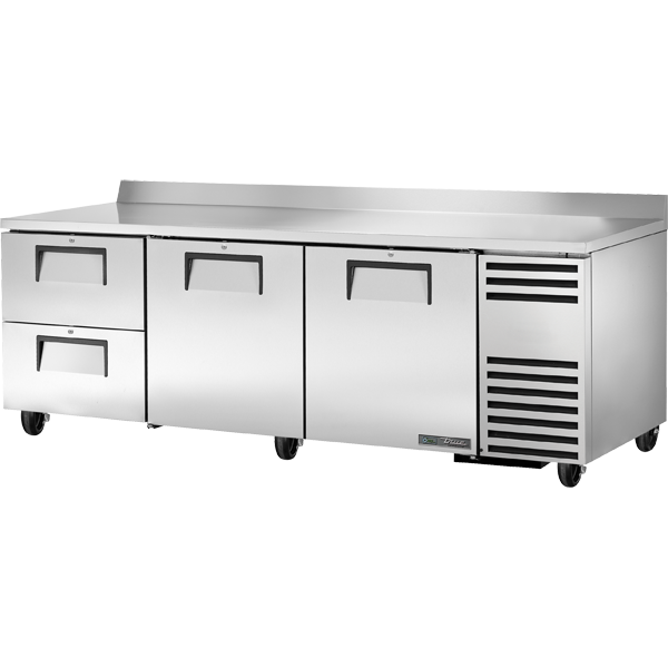 True TWT-93D-2-HC | 93" Wide 2 Door Undercounter Refrigerator