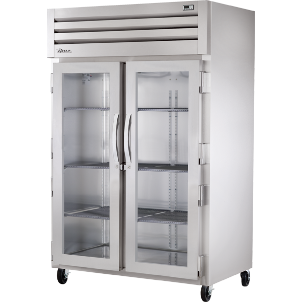 True STA2R-2G-HC | 53" Wide 2 Glass Door Top Mount Reach-In Refrigerator