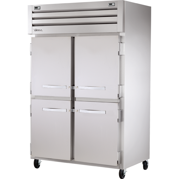 True STR2DT-4HS | 53" Wide 4 Door Reach-In Dual Temp Refrigerator/Freezer Combo