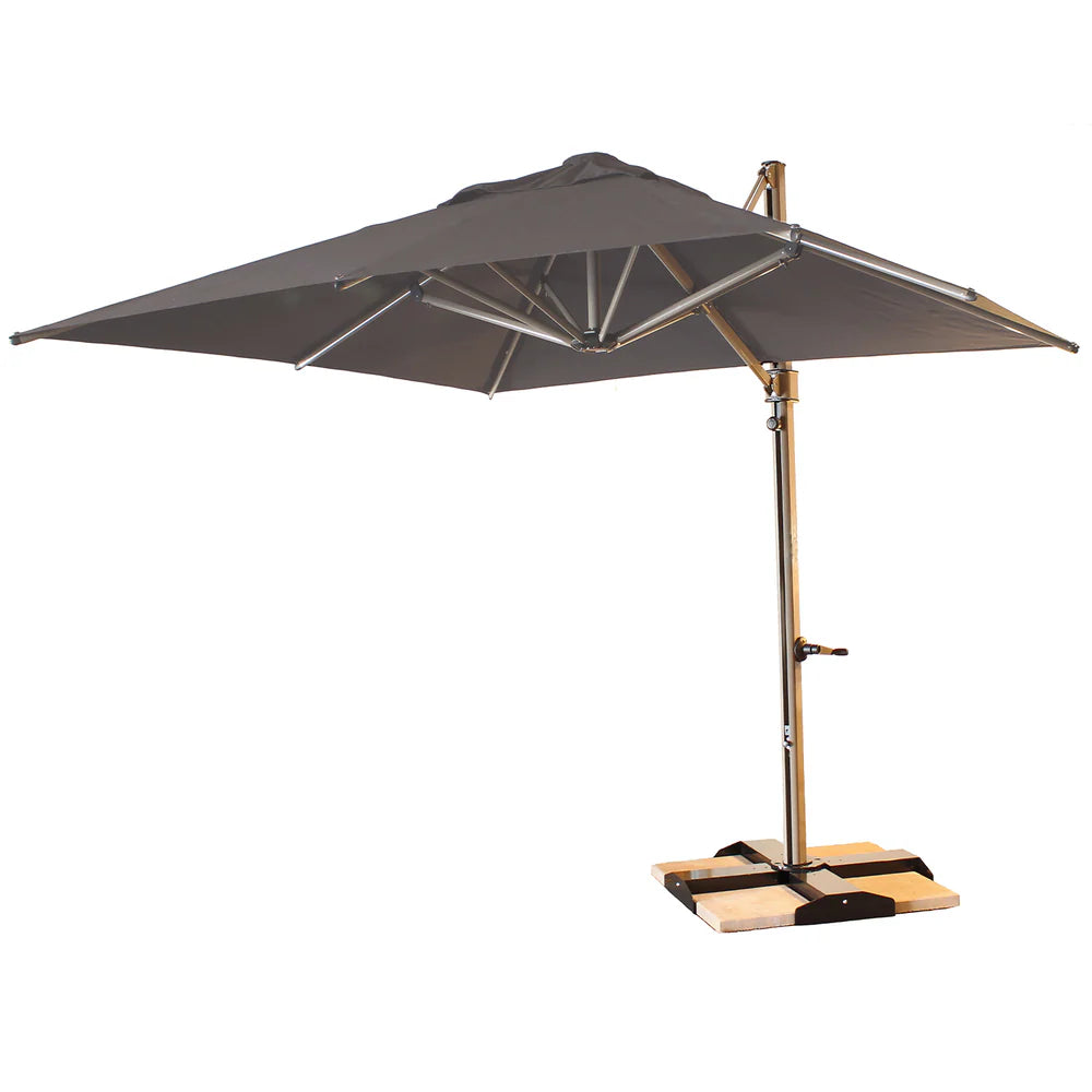 Grosfillex 10 ft Windmaster Square Cantilever Umbrella