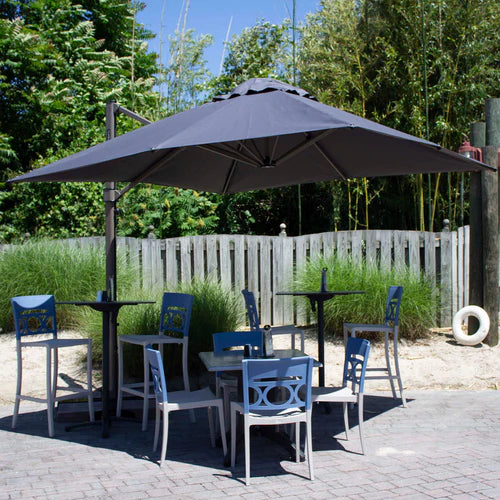 Grosfillex 10 ft Windmaster Square Cantilever Umbrella