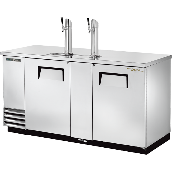 True TDD-3-S-HC | 69" Wide 2 Tap Stainless Steel Direct Draw