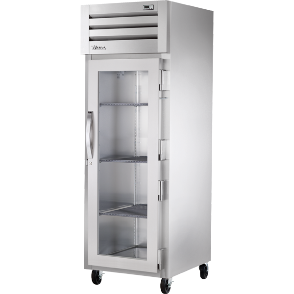 True STR1F-1G-HC | 27.5" Wide 1 Glass Door Top Mount Reach-In Freezer