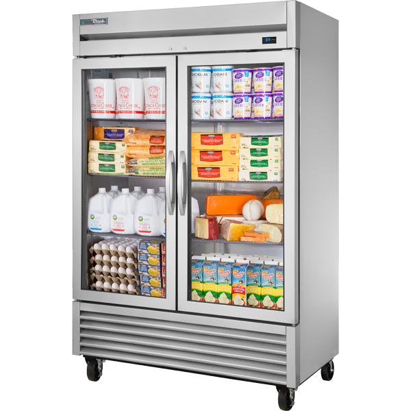 True | 54" Wide 2 Door Bottom Mount Reach-In Refrigerator