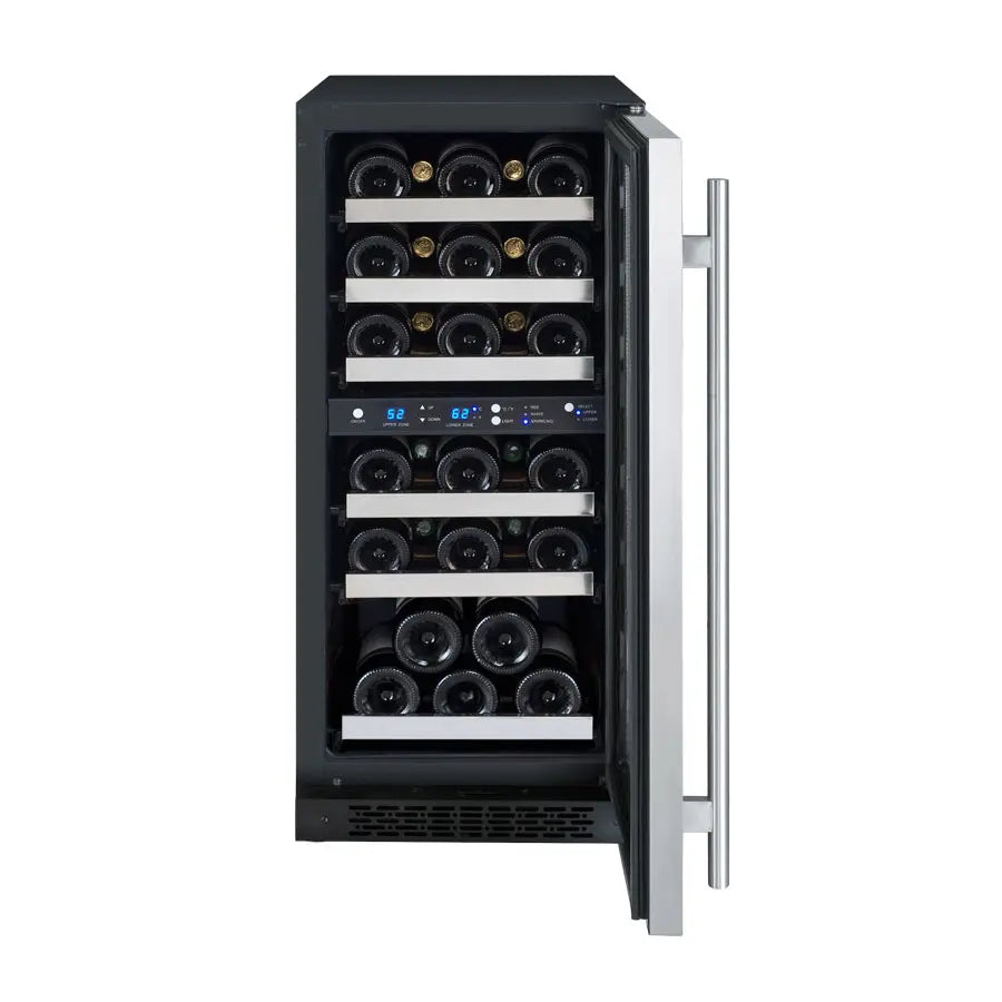 Allavino | 15" Wide Dual Zone FlexCount II Tru-Vino 30 Bottle Wine Cooler