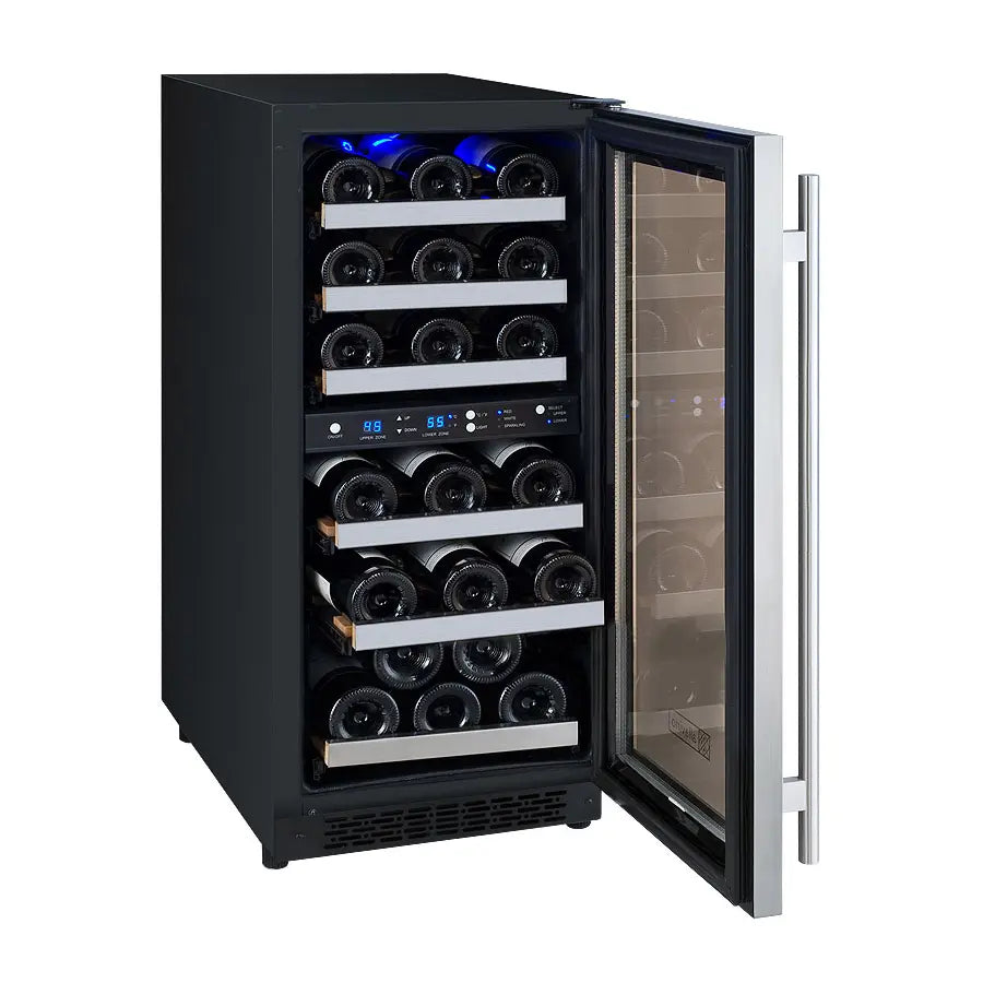 Allavino | 15" Wide Dual Zone FlexCount II Tru-Vino 30 Bottle Wine Cooler