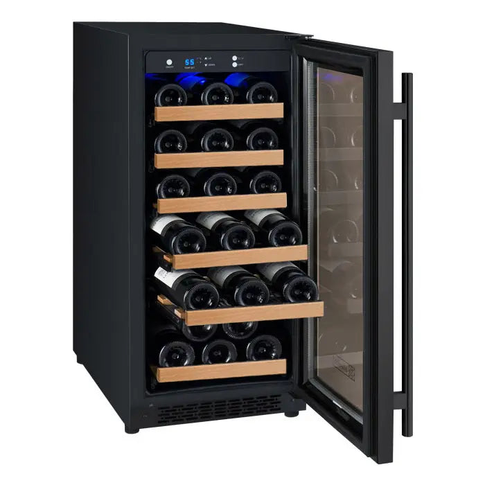 Allavino VSWR30-1BR20 | 15" Wide Single Zone Black FlexCount II Tru-Vino 30 Bottle Wine Fridge